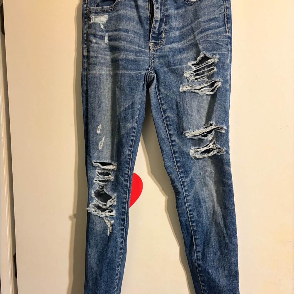 Distressed Blue Women's Jeans